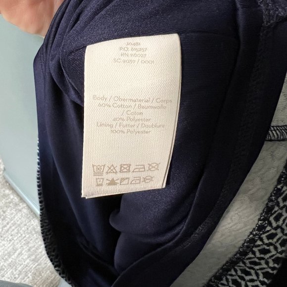 Boden Bessie Jacquard Dress Blue 10L - Picture 5 of 5